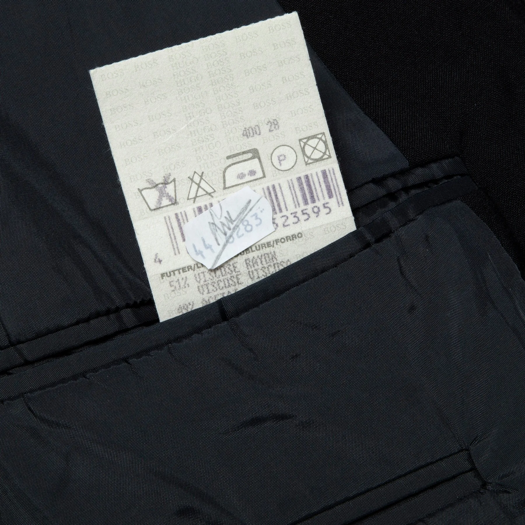 90s Virgin Wool Plain Weave Slim Tailored Jacket