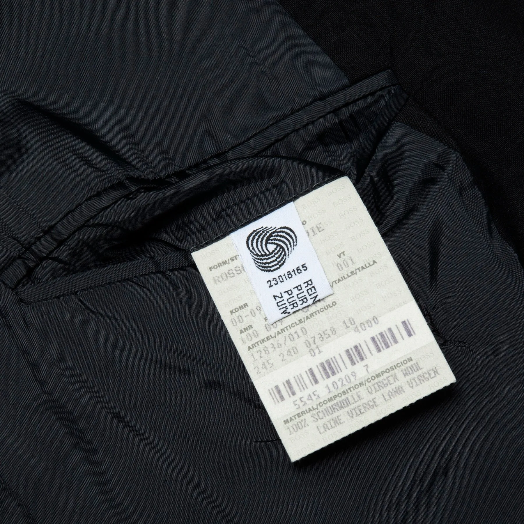 90s Virgin Wool Plain Weave Slim Tailored Jacket