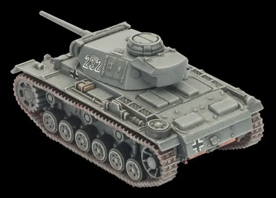 Battlefront Flames of War German Panzer III Tank Platoon Mid War FOW GBX105