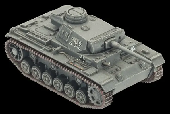 Battlefront Flames of War German Panzer III Tank Platoon Mid War FOW GBX105