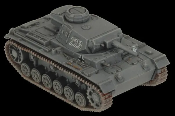 Battlefront Flames of War German Panzer III Tank Platoon Mid War FOW GBX105