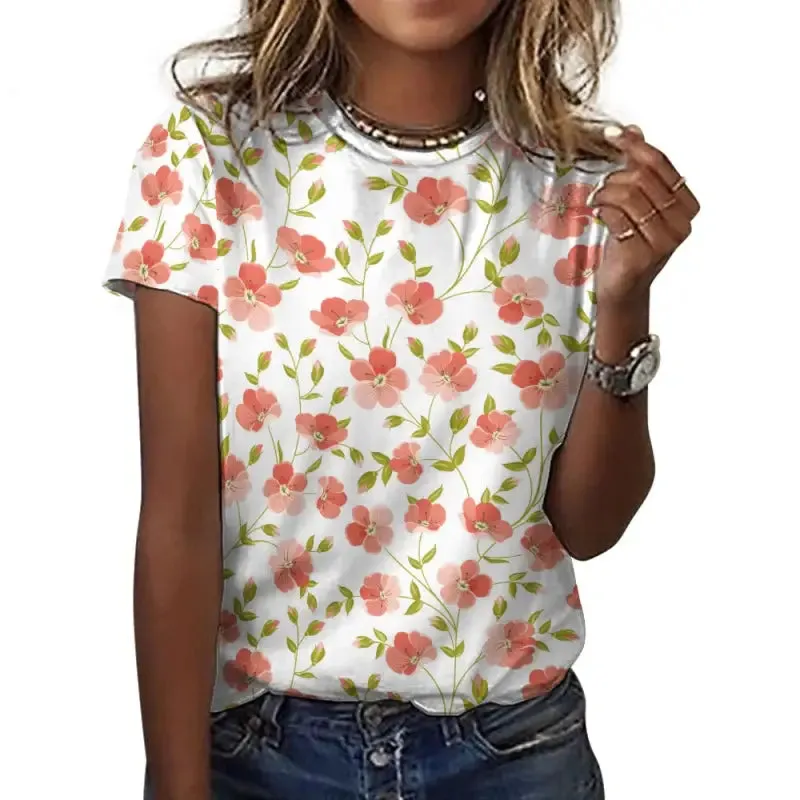 Blooming Brilliant Women's Floral T-Shirt for Garden Vibes