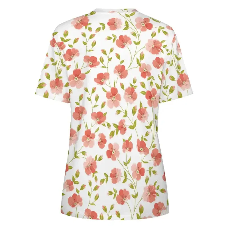 Blooming Brilliant Women's Floral T-Shirt for Garden Vibes
