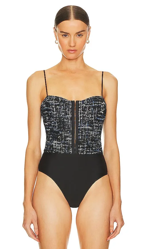 CAMI NYC Alaba Bodysuit in Navy