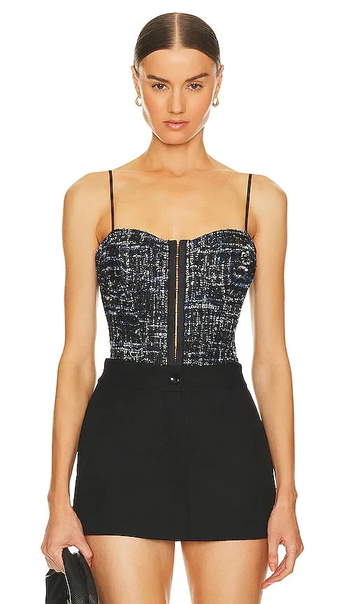 CAMI NYC Alaba Bodysuit in Navy