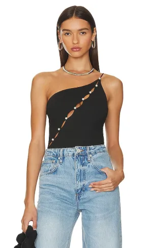 CAMI NYC Kalea Bodysuit in Black