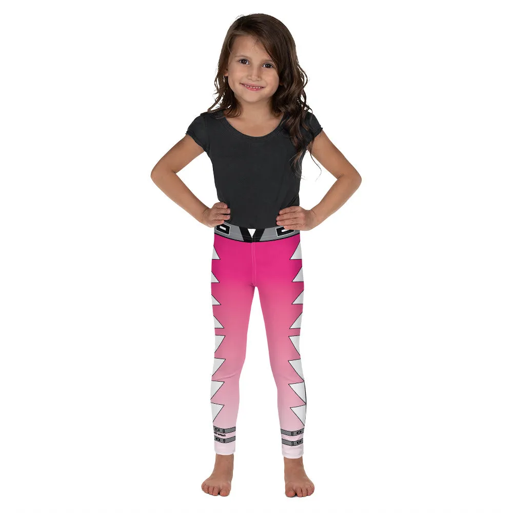 Centered Pink Fade Kid's Leggings 2T-7