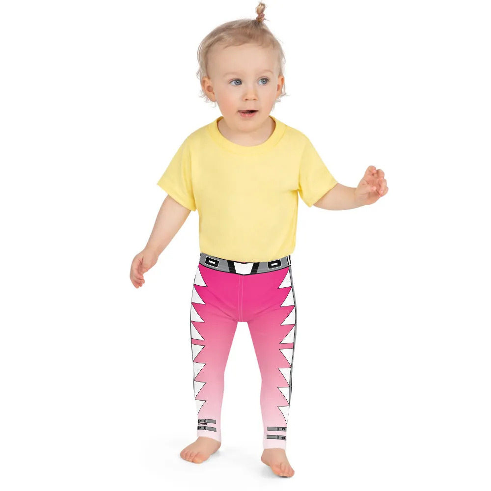 Centered Pink Fade Kid's Leggings 2T-7
