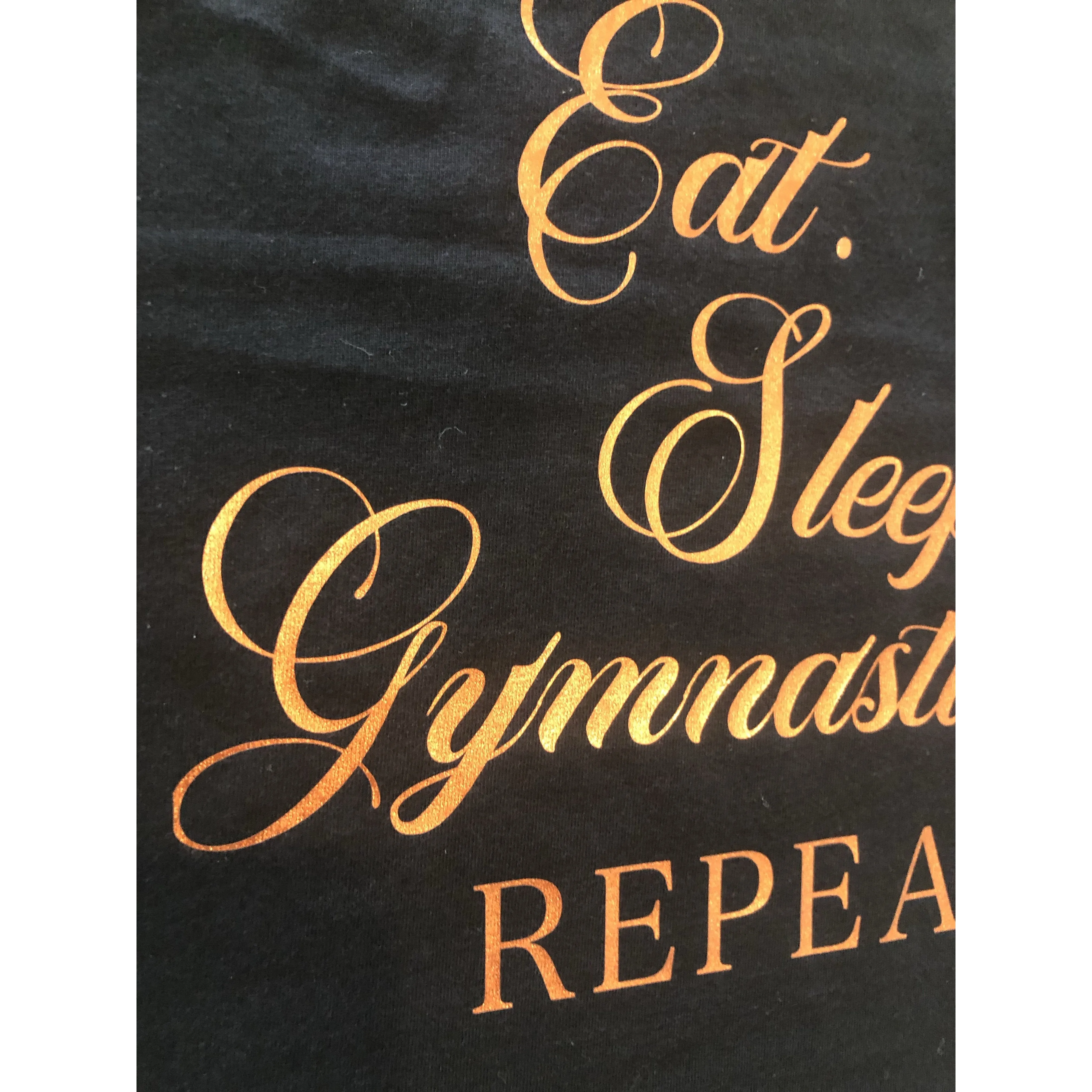 Eat. Sleep. Gymnastics. Repeat. Racerback Tank Top