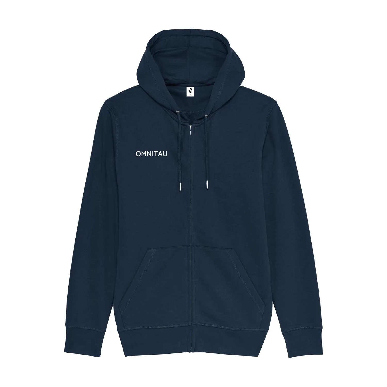 Omnitau Adult's Team Sports Organic Cotton Full Zip Hoodie - Navy