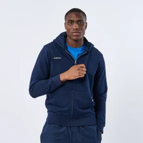 Omnitau Adult's Team Sports Organic Cotton Full Zip Hoodie - Navy