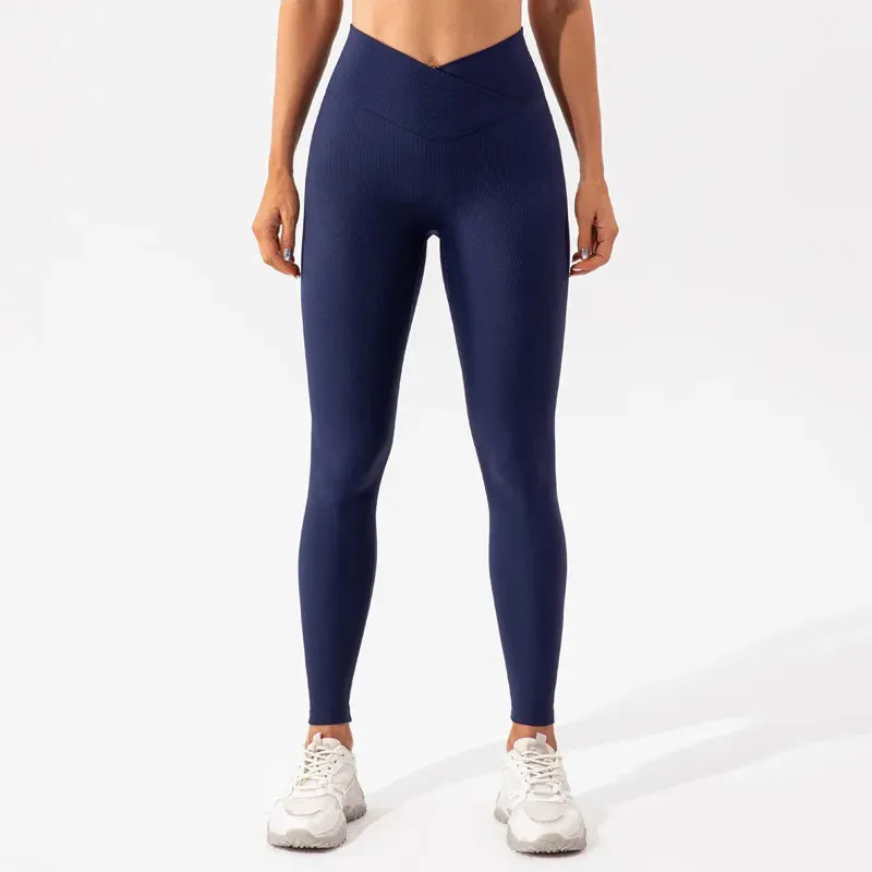 Ribbing Stretch Seamless Sport Pants