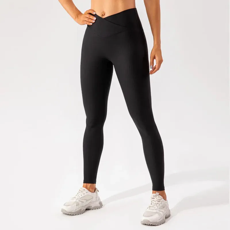 Ribbing Stretch Seamless Sport Pants