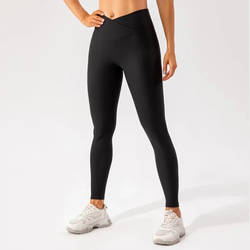 Ribbing Stretch Seamless Sport Pants