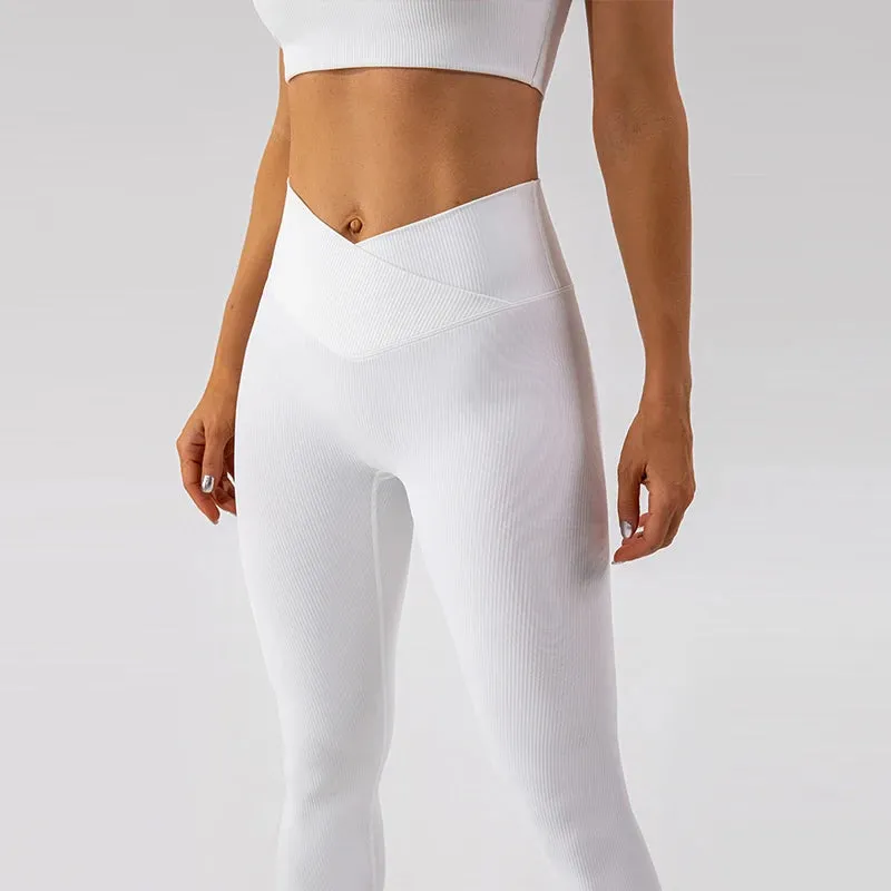 Ribbing Stretch Seamless Sport Pants