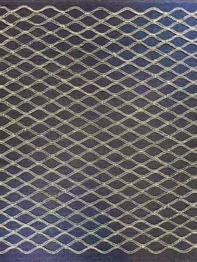 Textured Denim Wave Fabric