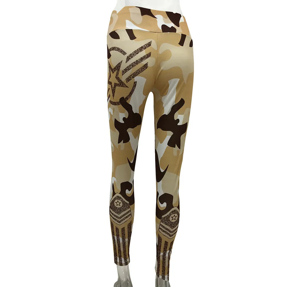 Women High Waist Yoga Fitness Leggings Running Gym